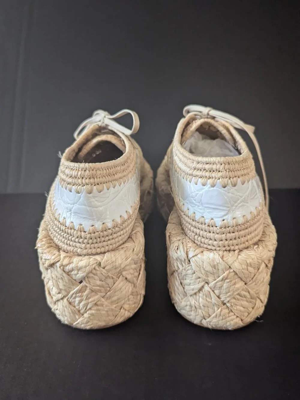 Clergerie Woven Platform Oxfords, Size 36